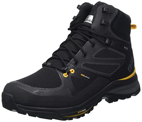 Jack Wolfskin Herren Force Trekker Texapore Mid M, Black / Burly Yellow Xt, 42.5 EU von Jack Wolfskin