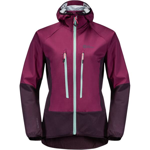 JACK WOLFSKIN Damen Funktionsjacke ALPSPITZE HOODY W von Jack Wolfskin