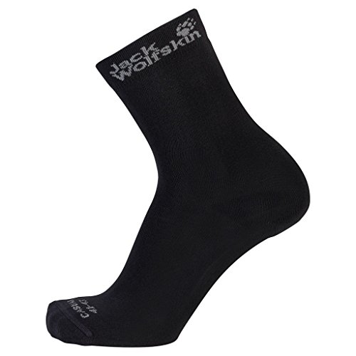 JACK WOLFSKIN Socken CASUAL SOCK CLASSIC CUT (2X), black, 35-37, 1904511-6000357 von Jack Wolfskin