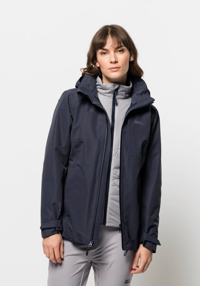 Jack Wolfskin 3-in-1-Funktionsjacke BERGLAND 3IN1 JKT W von Jack Wolfskin