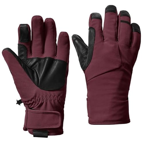 Jack Wolfskin ALPSPITZE MERINO GLOVE dark maroon, S Jack Wolfskin ALPSPITZE MERINO GLOVE dark maroon, S von Jack Wolfskin