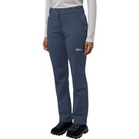Jack Wolfskin Activate Thermic Pants Women Softshell-Wanderhose Damen 38 blue midnight sky von Jack Wolfskin