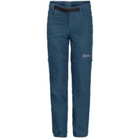 Jack Wolfskin Active Zip Off Pants Kids Zip-Off Hose Kinder 128 dark sea dark sea von Jack Wolfskin