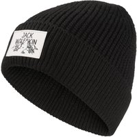 Jack Wolfskin Badge Beanie Beanie Mütze One Size black black von Jack Wolfskin