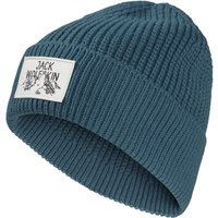 Jack Wolfskin Badge Beanie Beanie Mütze One Size blue aluminium blue Jack Wolfskin Badge Beanie Beanie Mütze One Size blue aluminium blue von Jack Wolfskin
