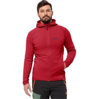 Jack Wolfskin Baiselberg Hooded FZ Men Fleecejacke Herren 3XL rot red glow von Jack Wolfskin