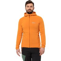Jack Wolfskin Baiselberg Hooded FZ Men Fleecejacke Herren L yellow safflower von Jack Wolfskin