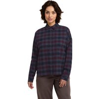 Jack Wolfskin Baja Flannel Shirt Women Flanellhemd Damen L checks CHECK dark navy von Jack Wolfskin