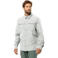 Jack Wolfskin Barrier LS Shirt Men Hemd mit Mücken- und Sonnenschutz Herren L grey Cool Grey von Jack Wolfskin