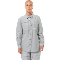 Jack Wolfskin Barrier L/S Shirt Women Bluse Mit Mückenschutz Damen L grau cool grey von Jack Wolfskin