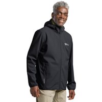 Jack Wolfskin Bornberg Hoody Men Softshelljacke Herren XXXXL multi color phantom / chartreuse von Jack Wolfskin