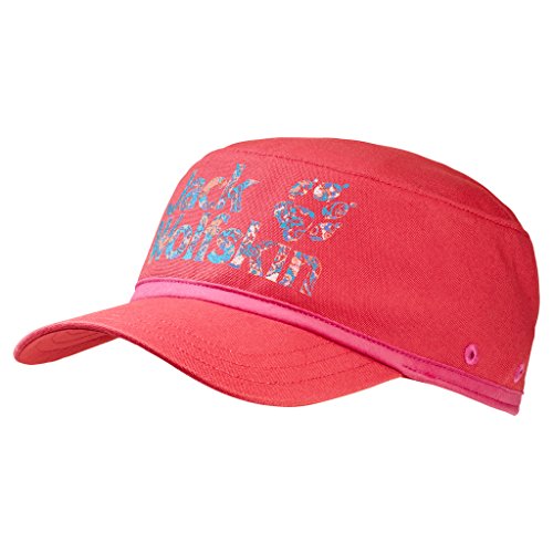 Jack Wolfskin Brand Hat Girls Cap - Kappe - Hibiscus red - M von Jack Wolfskin