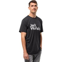 Jack Wolfskin Brand T-Shirt Men Funktionsshirt Herren 3XL schwarz black von Jack Wolfskin