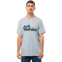 Jack Wolfskin Brand T-Shirt Men Funktionsshirt Herren S soft blue soft blue von Jack Wolfskin