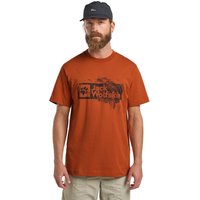 Jack Wolfskin Brand T-Shirt Men T-Shirt aus Bio-Baumwolle Herren XXXL brown burnt orange von Jack Wolfskin