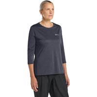 Jack Wolfskin Crosstrail 3|4 T-Shirt Women Funktionsshirt Damen S grey,black Graphite von Jack Wolfskin