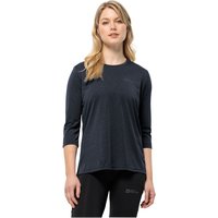 Jack Wolfskin Crosstrail 3/4 T-Shirt Women Funktionsshirt Damen XXL blau night blue von Jack Wolfskin