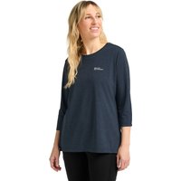 Jack Wolfskin Crosstrail 3|4 T-Shirt Women Funktionsshirt Damen M blue midnight sky von Jack Wolfskin