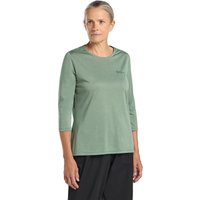 Jack Wolfskin Crosstrail 3|4 T-Shirt Women Funktionsshirt Damen M green eucalyptus von Jack Wolfskin
