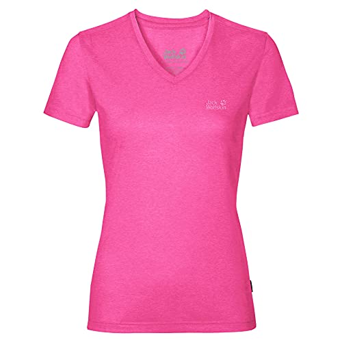 Jack Wolfskin Crosstrail Damen-T-Shirt, Outdoor-Wandern, Rosa, rose, S von Jack Wolfskin