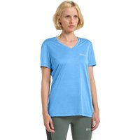 Jack Wolfskin Crosstrail T-Shirt Women Funktionsshirt Damen L blue mid blue von Jack Wolfskin