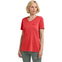 Jack Wolfskin Crosstrail T-Shirt Women Funktionsshirt Damen S red Vibrant Red von Jack Wolfskin