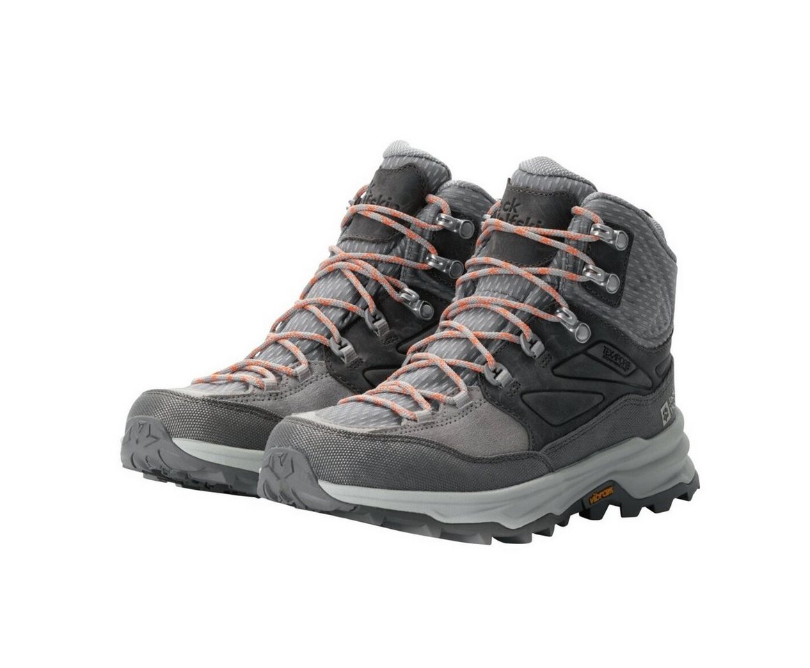 Jack Wolfskin Cyrox Texapore Mid (Leder/Textil, wasserdicht) grau Damen Wanderschuh von Jack Wolfskin