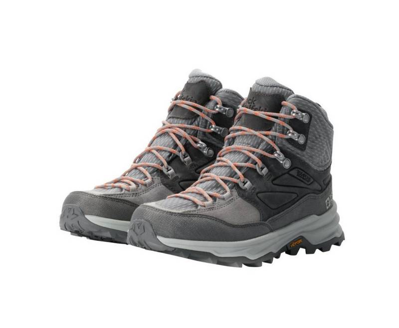 Jack Wolfskin Cyrox Texapore Mid (Leder/Textil, wasserdicht) grau Damen Wanderschuh von Jack Wolfskin