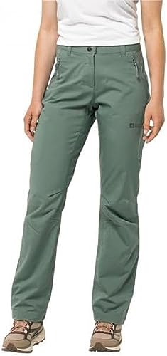 Jack Wolfskin Damen Active Track Wanderhose, Picnic Green, 34 von Jack Wolfskin