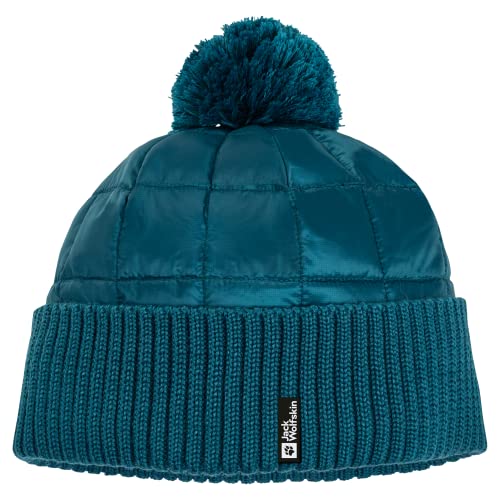 Jack Wolfskin Damen Alpspitze Beanie-Mütze, Korallenblau, One Size von Jack Wolfskin