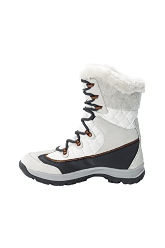 Jack Wolfskin Damen Aspen Texapore HIGH W Schneestiefel, White/Silver, 39.5 EU von Jack Wolfskin