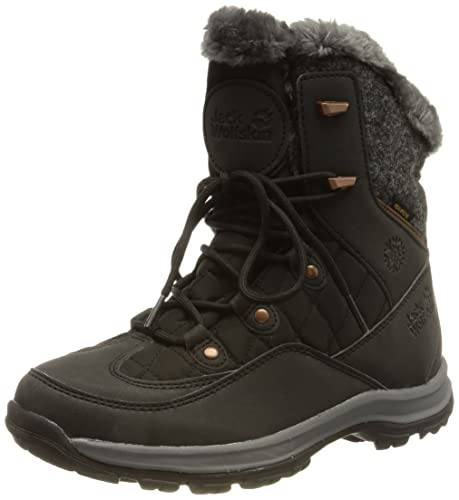 Jack Wolfskin Damen Aspen Texapore Mid W Schneestiefel, Black Dark Grey, 40 EU von Jack Wolfskin