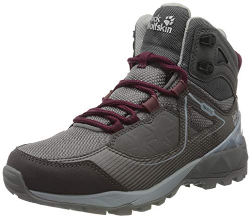 Jack Wolfskin Damen Cascade Hike XT Texapore MID W Trekking-& Wanderstiefel, Grau (Pebble Grey/Pink 6515), 41 EU von Jack Wolfskin