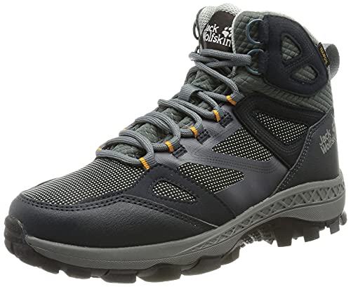 Jack Wolfskin Damen Downhill Texapore Walking-Schuh, Dark Blue/Grey, 39.5 EU von Jack Wolfskin