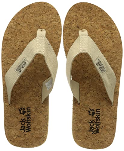 Jack Wolfskin Damen Ecostride 2 Slipper W Sandale, Natural/Cork, 37 EU von Jack Wolfskin