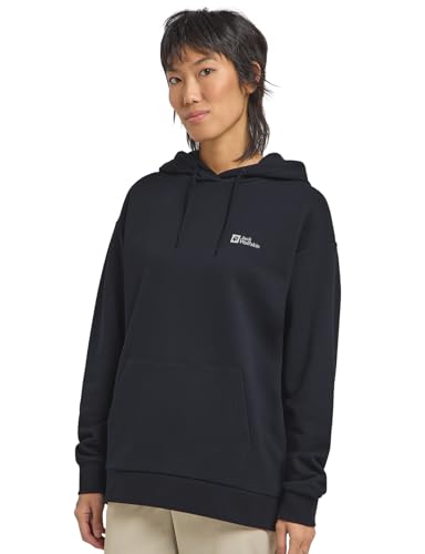 Jack Wolfskin Damen Essential Hoodie W Kapuzenpullover, Dark Navy, XXL von Jack Wolfskin