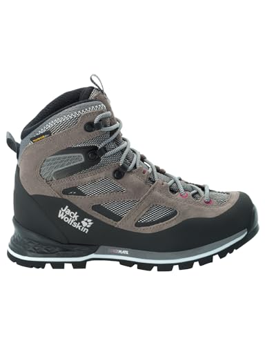 Jack Wolfskin Damen Force Crest Texapore Mid W, Tarmac Grey / Pink, 35.5 EU von Jack Wolfskin