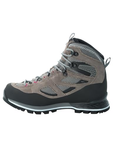 Jack Wolfskin Damen Force Crest Texapore Mid W, Tarmac Grey / Pink, 37 EU von Jack Wolfskin