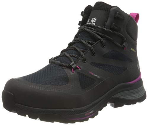 Jack Wolfskin Damen Force Striker Texapore Mid Walking-Schuh, Phantom/Pink, 37 EU von Jack Wolfskin