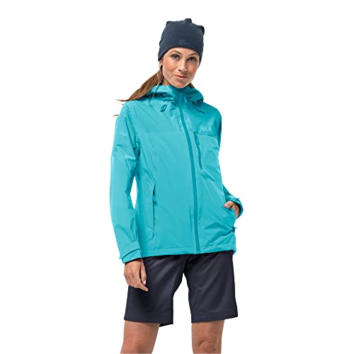 Jack Wolfskin Damen Go Hike W Jacke, Dunkles Aqua-Blau, Large von Jack Wolfskin