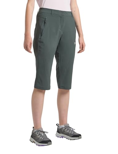 Jack Wolfskin Damen HIKEOUT 3/4 Pants W Wanderhose, Slate Green, 44 R von Jack Wolfskin