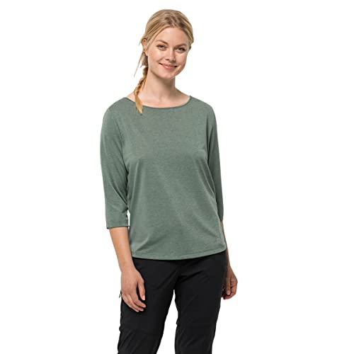 Jack Wolfskin Damen Jwp 3/4 T-Shirt, Picnic Green, S von Jack Wolfskin