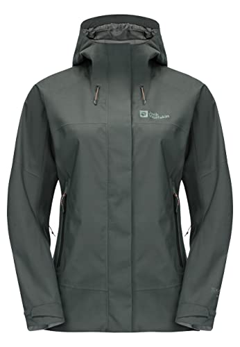 Jack Wolfskin Damen Kammweg 2L Jacke, Slate Green, L von Jack Wolfskin