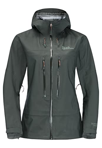 Jack Wolfskin Damen Kammweg 3L Jacke, Slate Green, L von Jack Wolfskin