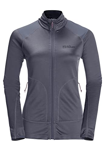 Jack Wolfskin Damen Kammweg Fleecejacke, Dolphin, L von Jack Wolfskin