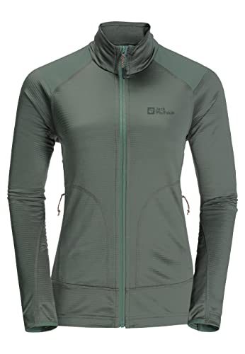 Jack Wolfskin Damen Kammweg Fleecejacke, Picnic Green, XL von Jack Wolfskin