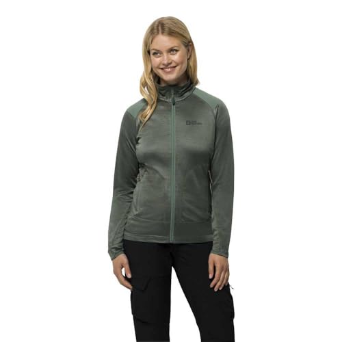 Jack Wolfskin Damen Kammweg Fleecejacke, Picnic Green, XXL Jack Wolfskin Damen Kammweg Fleecejacke, Picnic Green, XXL von Jack Wolfskin
