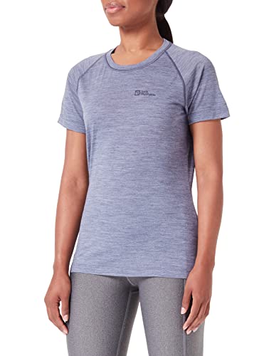 Jack Wolfskin Damen Kammweg T-Shirt, Dolphin, XXL von Jack Wolfskin
