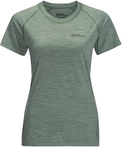 Jack Wolfskin Damen Kammweg T-Shirt, Picnic Green, XS von Jack Wolfskin