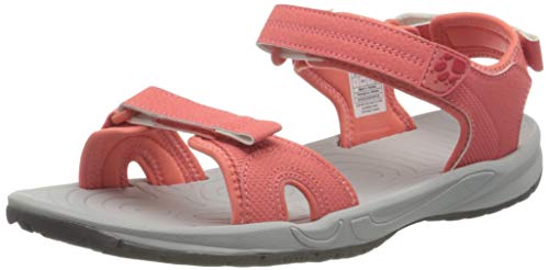 Jack Wolfskin Damen Lakewood Cruise Sandal W Trekking-& Wandersandalen, Rose/Grey, 38 EU von Jack Wolfskin